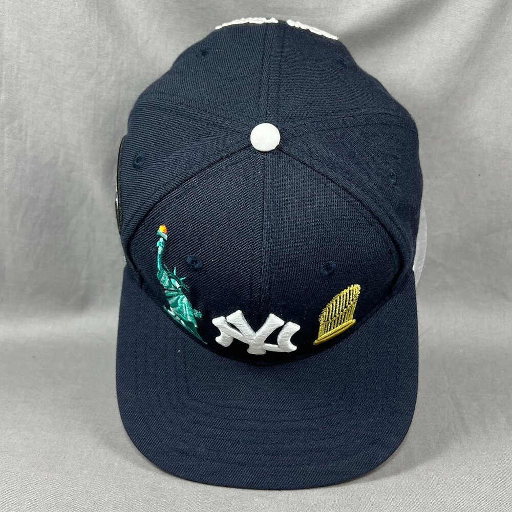 New York Yankees Pro Standard MLB Snapback Hat Cap Navy Mets Subway Series Mens - Picture 7 of 16